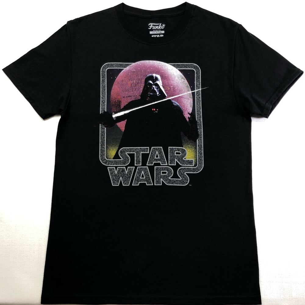 New Funko Men's T-Shirt Star Wars Graphic Black Size S New NWOT